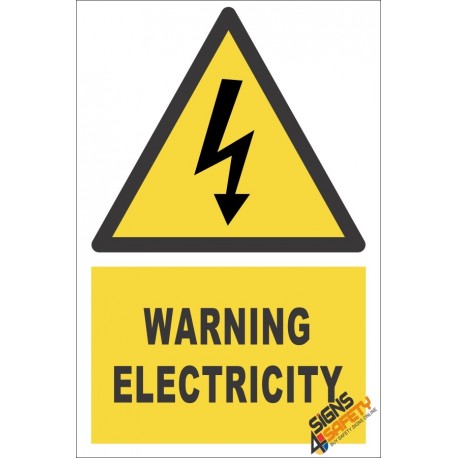 Electricity Warning Sign