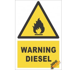 Diesel Warning Sign