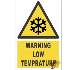 Low Temperature Warning Sign