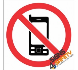 No Cell Phone Hazchem Sign