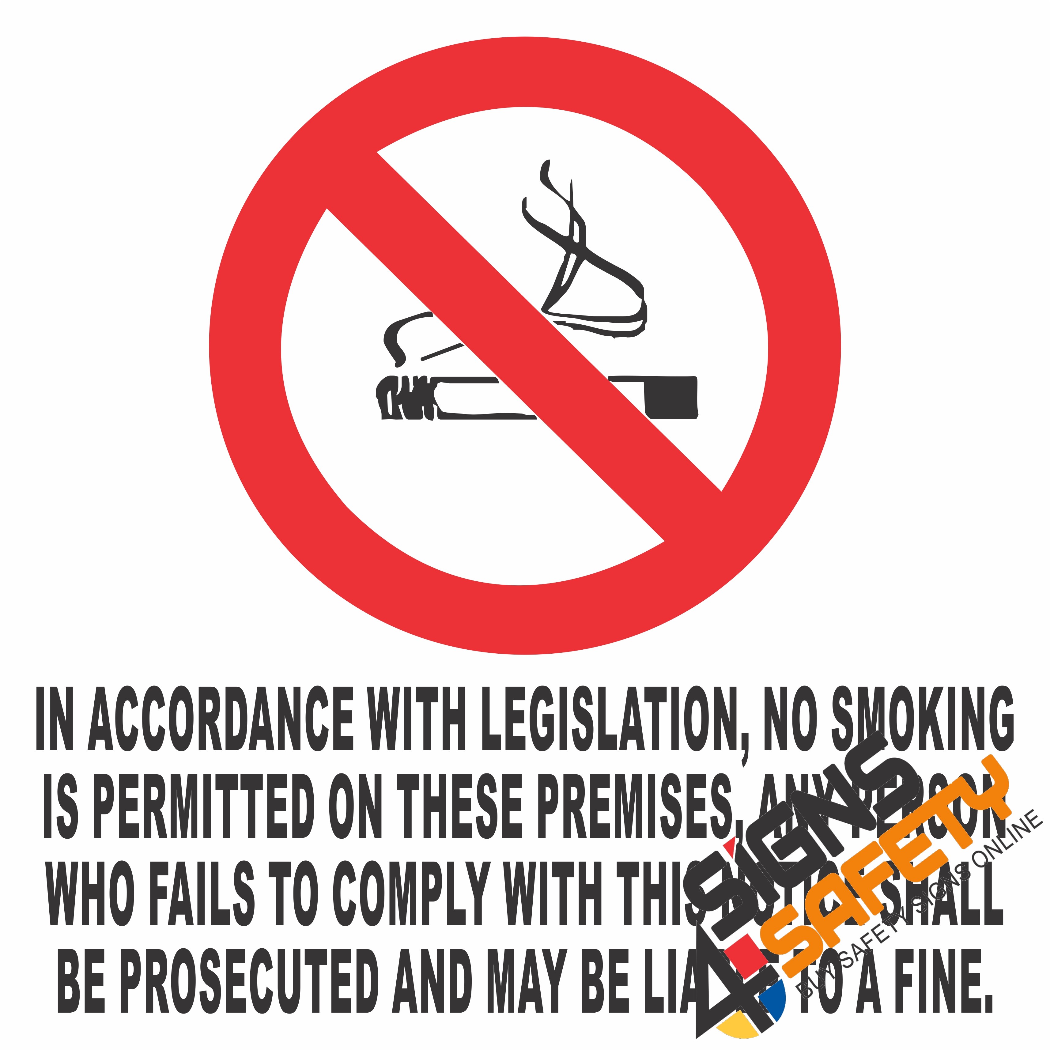 tobacco law south africa Nosa / SABS (NS4) No Smoking Legislation Sign