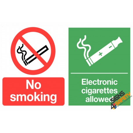 Nosa / SABS (NS34) No Smoking / E-Cigarettes Allowed Sign Nosa / SABS (NS34) No Smoking / E-Cigarettes Allowed Sign