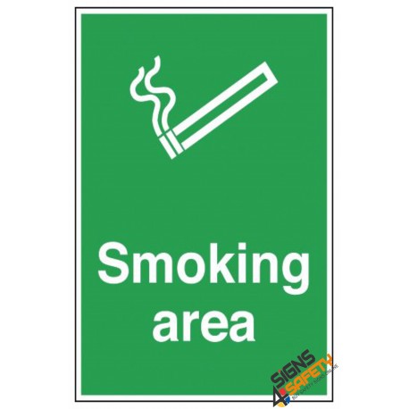 (NS27) Smoking Permitted In This Area Sign  