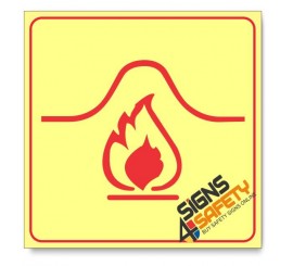 Fire Blanket Location, Photoluminescent, (Glow in the Dark) Sign
