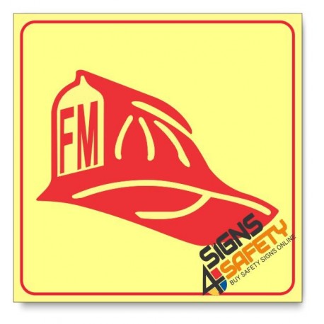 Fire Marshal, Photoluminescent, (Glow in the Dark) Sign