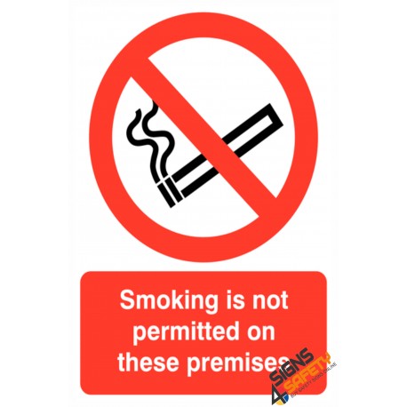 (NS30) Smoking Not Permitted On Premises Sign  