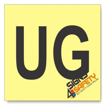 Upper Ground Floor, Photoluminescent, (Glow in the Dark) Sign