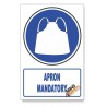 (MV9/D1) Apron Mandatory, Descriptive Safety Sign