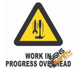 (C18) Work In Progress Overhead Sign 