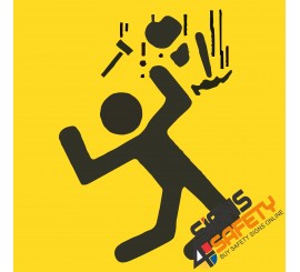 (C22) Men Working Overhead Sign 