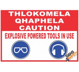 (C28) Caution Power Tools Sign 