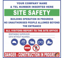 (C38) Site Safety / Personal Protective Equipment Mandatory Sign 