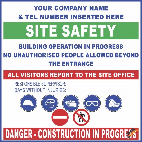 (C38) Site Safety / Personal Protective Equipment Mandatory Sign 