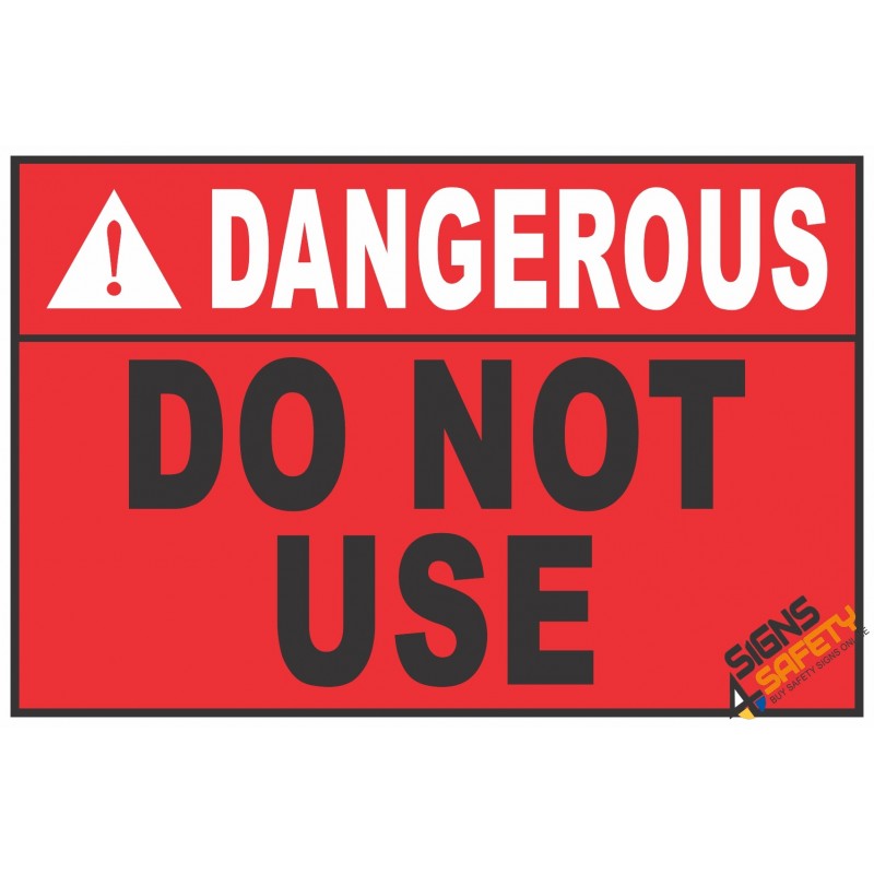 Nosa / SABS (CS6) Dangerous Scaffold Do Not Use Sign