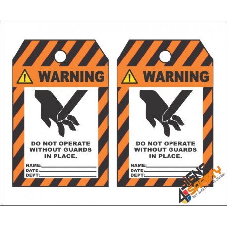 (MST31) Warning Do Not Operate Without Safety Tag (10 Tags / Pack)