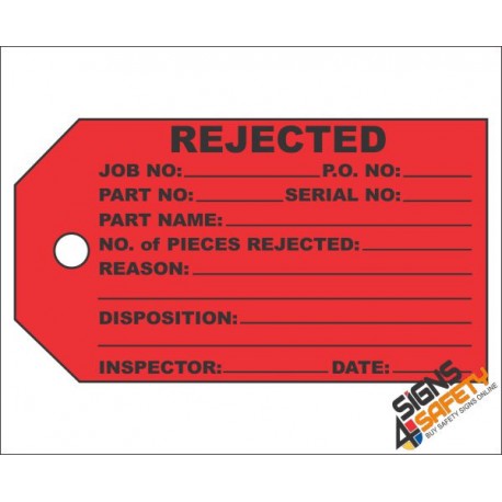 (IST5) Rejected Inventory Tag