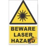 Laser, Beware Hazard Descriptive Safety Sign