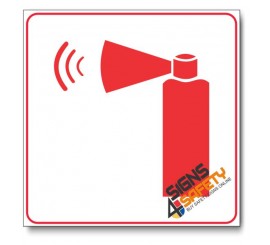 Handheld Fire Alarm Sign