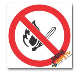 (PSC-F1) No Open Flame Sign