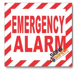 (PSC-F8) Emergency Alarm Sign