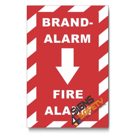 (PSC-F19) Fire Alarm Chevron Sign