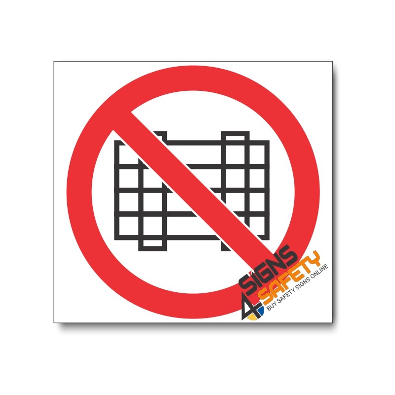 Nosa SABS PV14 Do Not Obstruct Sign Prohibitive Safety Signs Nosa SABS PV14 Do Not Obstruct Sign Prohibitive Safety Signs