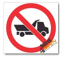 (PV15) No Heavy Vehicles Sign