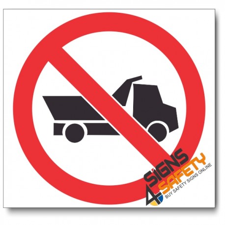 (PV15) No Heavy Vehicles Sign