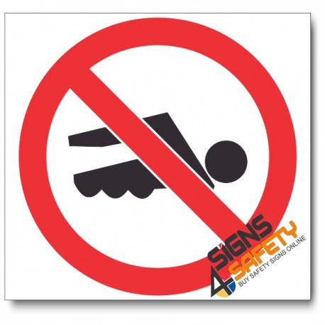 (PV24) No Swimming Sign