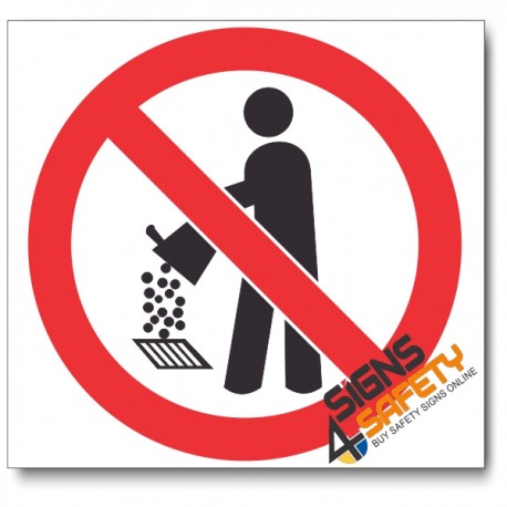 (PV28) No Drain Pollution Sign
