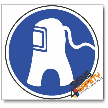 (MV11) Air-Supplied Hood Mandatory Sign 