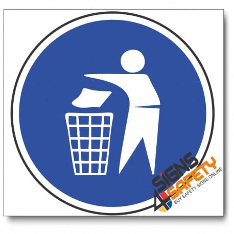 (MV14) Keep Area Clean Mandatory Sign 