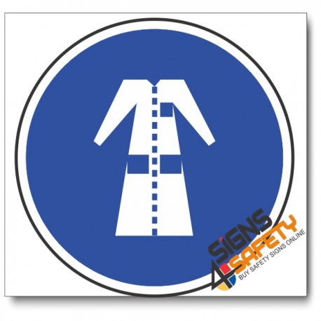(MV21) Lab Coat Mandatory Sign 