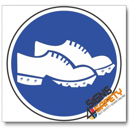 (MV27) Conductive Shoes Mandatory Sign 