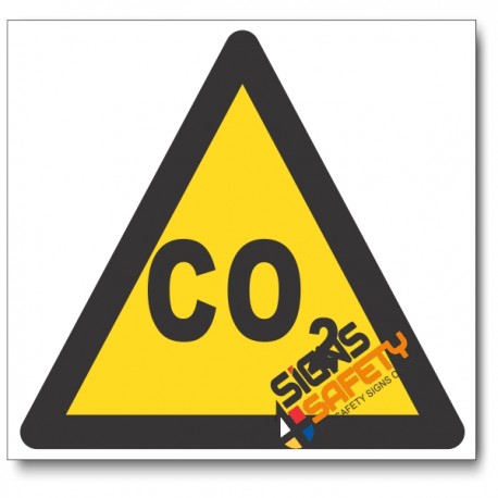 Carbon Dioxide Hazard Sign