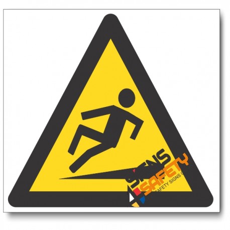 Slippery Walking Surface Hazard Sign