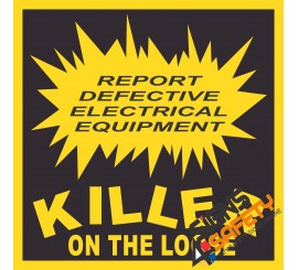 (E19) Report Defective Equipment Electrical Sign