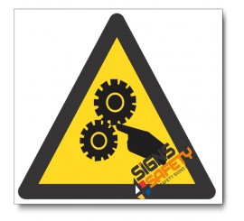 Moving Machinery Hazard Sign
