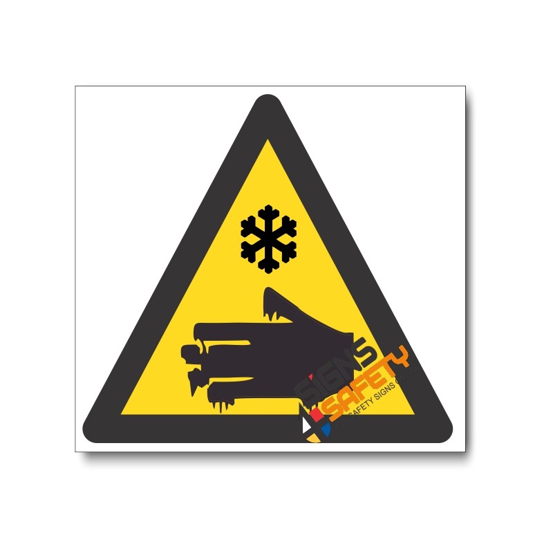 Nosa / SABS Industrial Cold Burn Hazard Sign, Hazard Safety Signs