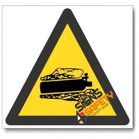 Confined Gasses Hazard Sign
