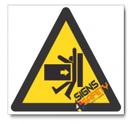 Crush Hazard Sign