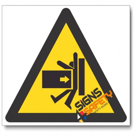 Crush Hazard Sign