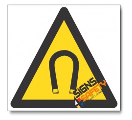 Strong Magnetic Field Hazard Sign
