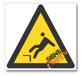 Mind The Ledge Hazard Sign