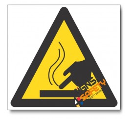 Hot Surface Hazard Sign