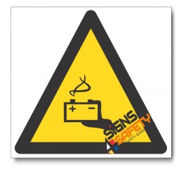 Battery Hazard Sign
