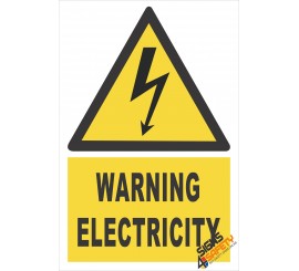 (EW2) Warning Electrical Sign