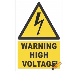 (EW3) Warning High Voltage Sign