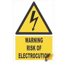 (EW5) Warning Risk Of Electrocution Sign