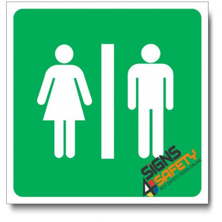 (IN127) Restrooms Sign
